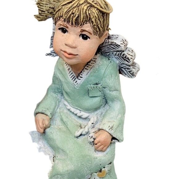 Vintage Sarah’s Attic Rocking Horse Basebeall Angels HORSIN AROUND #13 Signed - Picture 3 of 8